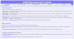 Desktop Screenshot of adrianwarren.com
