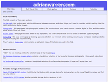 Tablet Screenshot of adrianwarren.com
